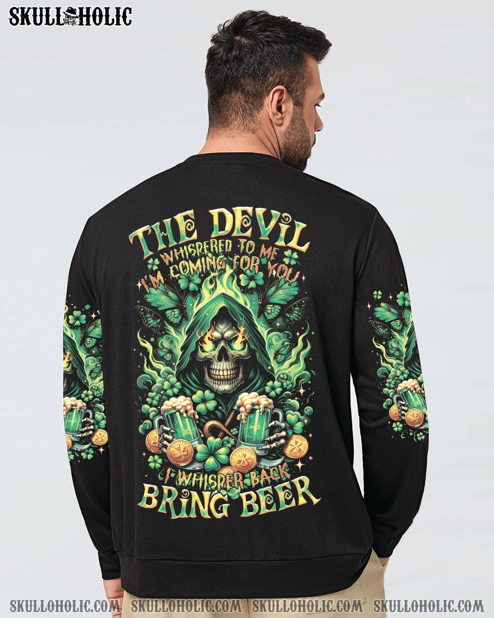 THE DEVIL WHISPERED BEER REAPER PATRICK'S DAY ALL OVER PRINT - TLTR0901245
