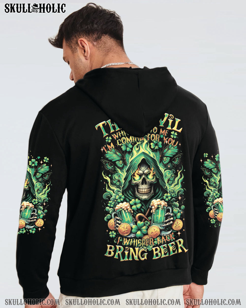 THE DEVIL WHISPERED BEER REAPER PATRICK'S DAY ALL OVER PRINT - TLTR0901245