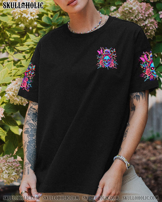 IT'S GOING TO BE ONE OF THOSE DAYS MESSY BUN SKULL ALL OVER PRINT   - TLTR1004251