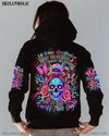 IT'S GOING TO BE ONE OF THOSE DAYS MESSY BUN SKULL ALL OVER PRINT   - TLTR1004251