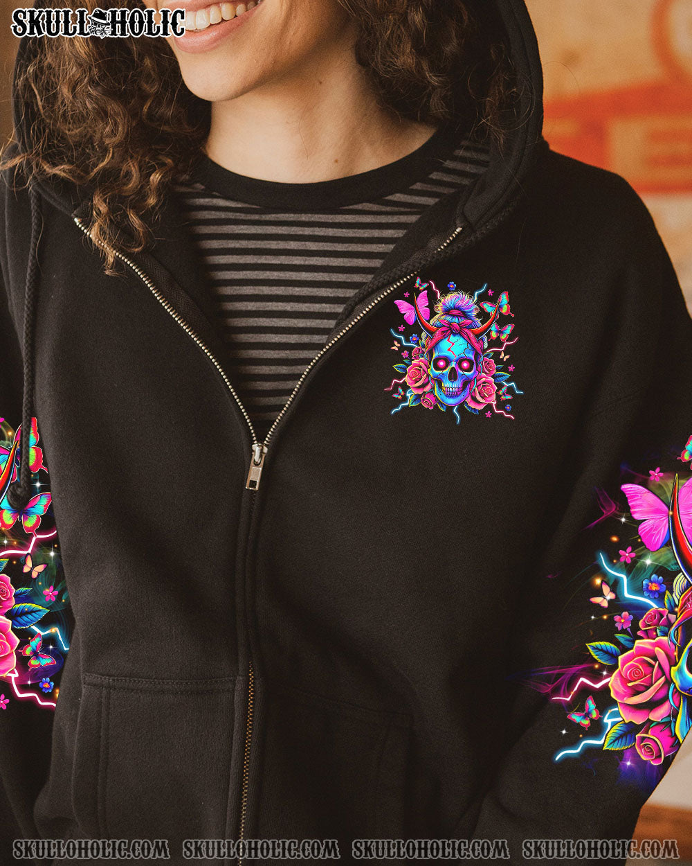 IT'S GOING TO BE ONE OF THOSE DAYS MESSY BUN SKULL ALL OVER PRINT   - TLTR1004251