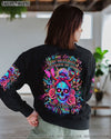 IT'S GOING TO BE ONE OF THOSE DAYS MESSY BUN SKULL ALL OVER PRINT   - TLTR1004251