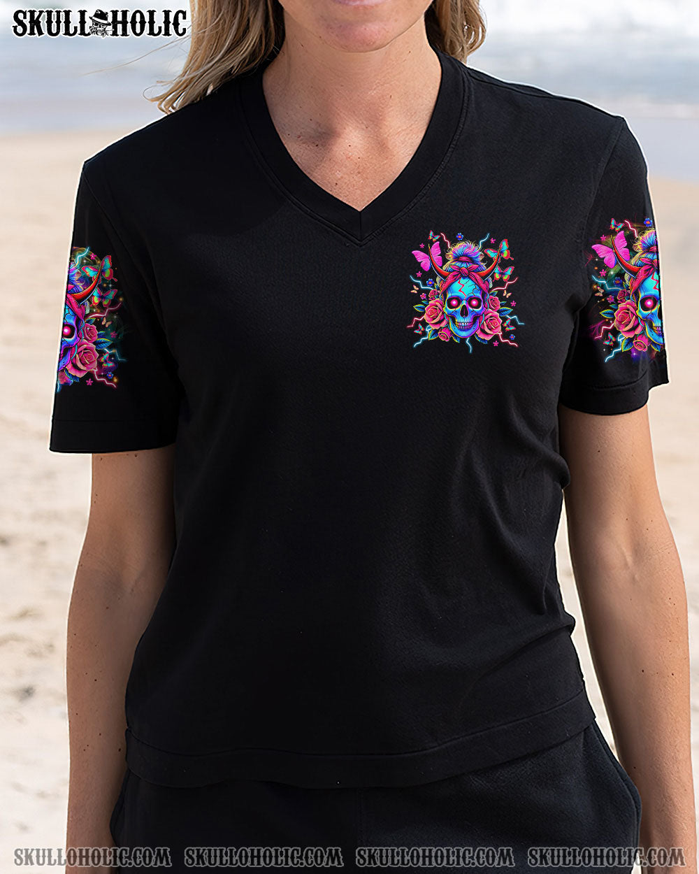 IT'S GOING TO BE ONE OF THOSE DAYS MESSY BUN SKULL ALL OVER PRINT   - TLTR1004251