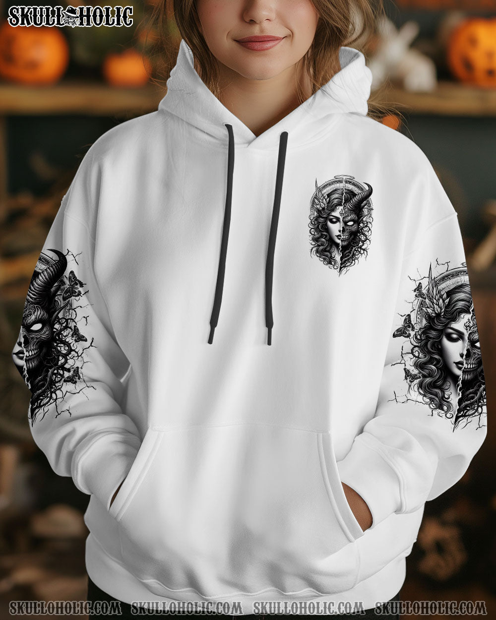 HOW HEARTLESS I CAN BE SKULL LADY DEMON ALL OVER PRINT -  TLTR1204251
