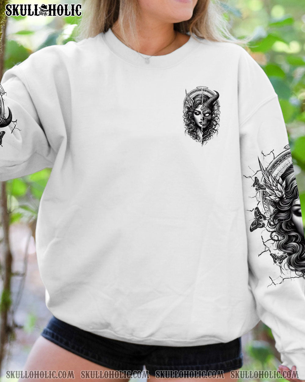 HOW HEARTLESS I CAN BE SKULL LADY DEMON ALL OVER PRINT -  TLTR1204251
