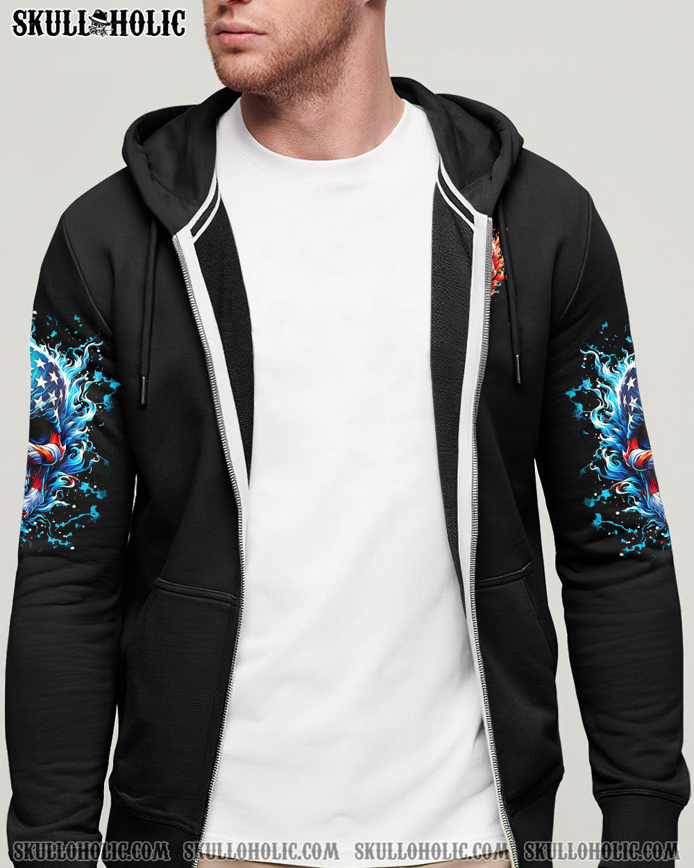 IF THIS FLAG OFFENDS YOU I'LL HELP YOU PACK SKULL ALL OVER PRINT - TLTR1504251