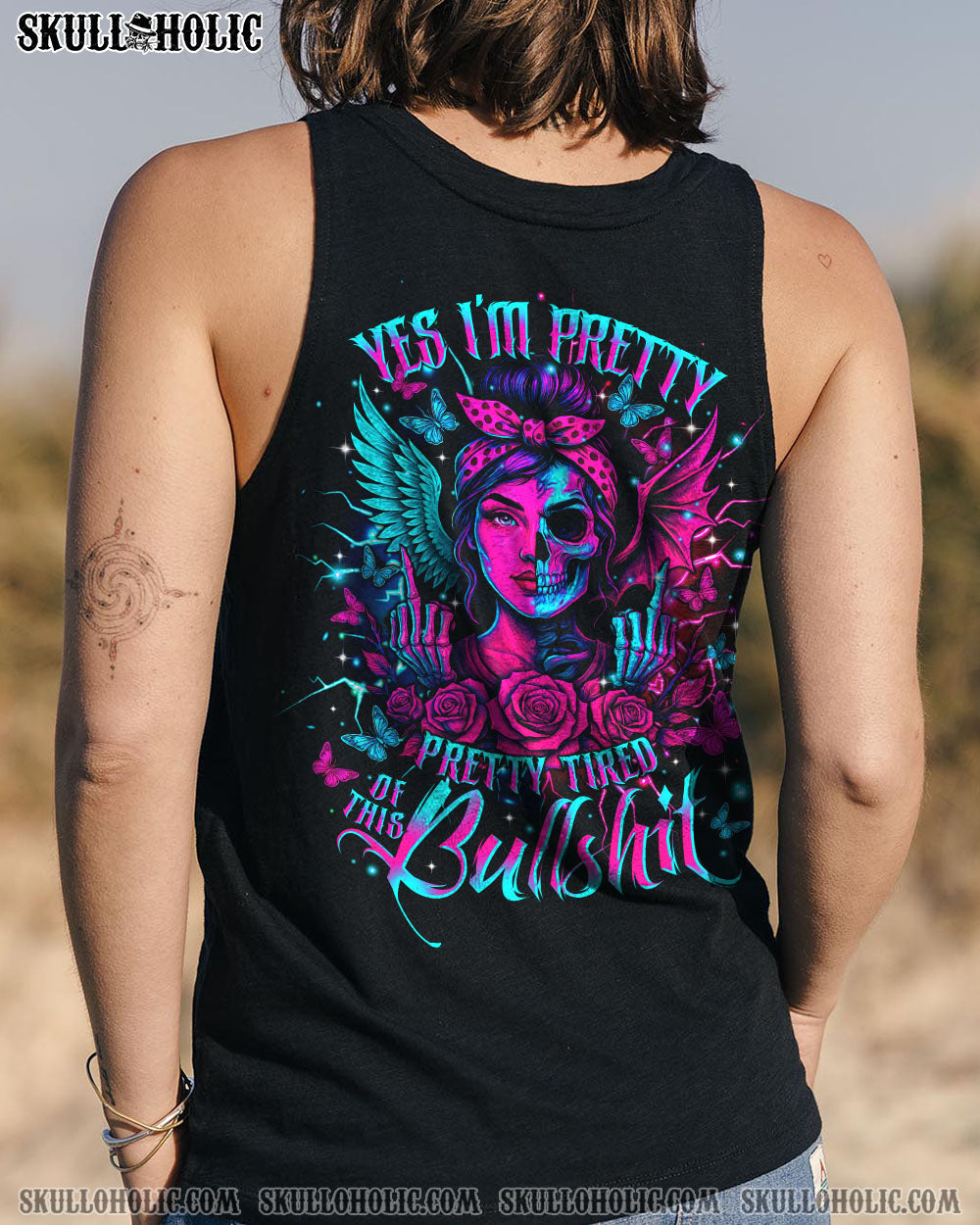 YES I'M PRETTY SKULL ALL OVER PRINT - TLTR1604252