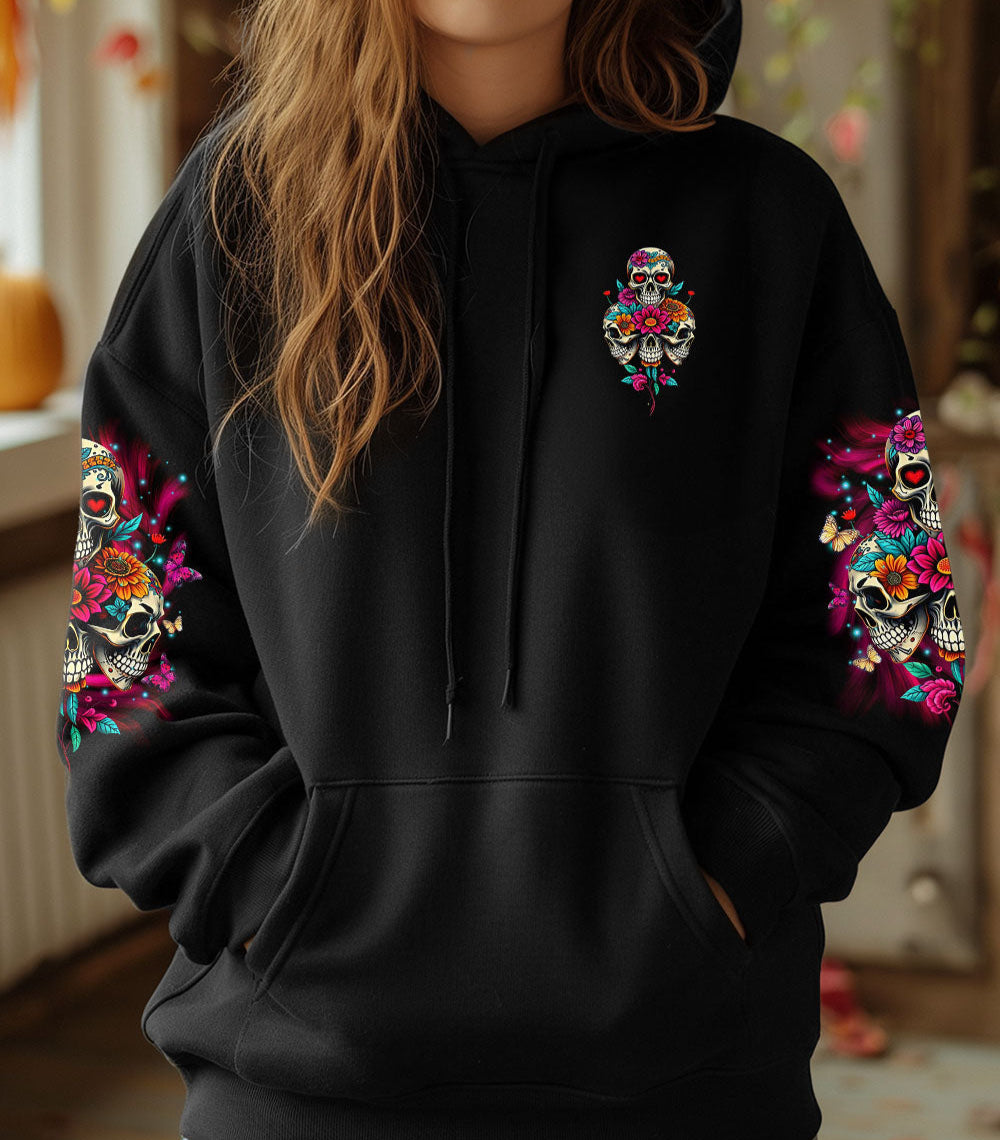 STUCK BETWEEN IDK IDC AND IDGAF SKULL ALL OVER PRINT - TLTR2103251