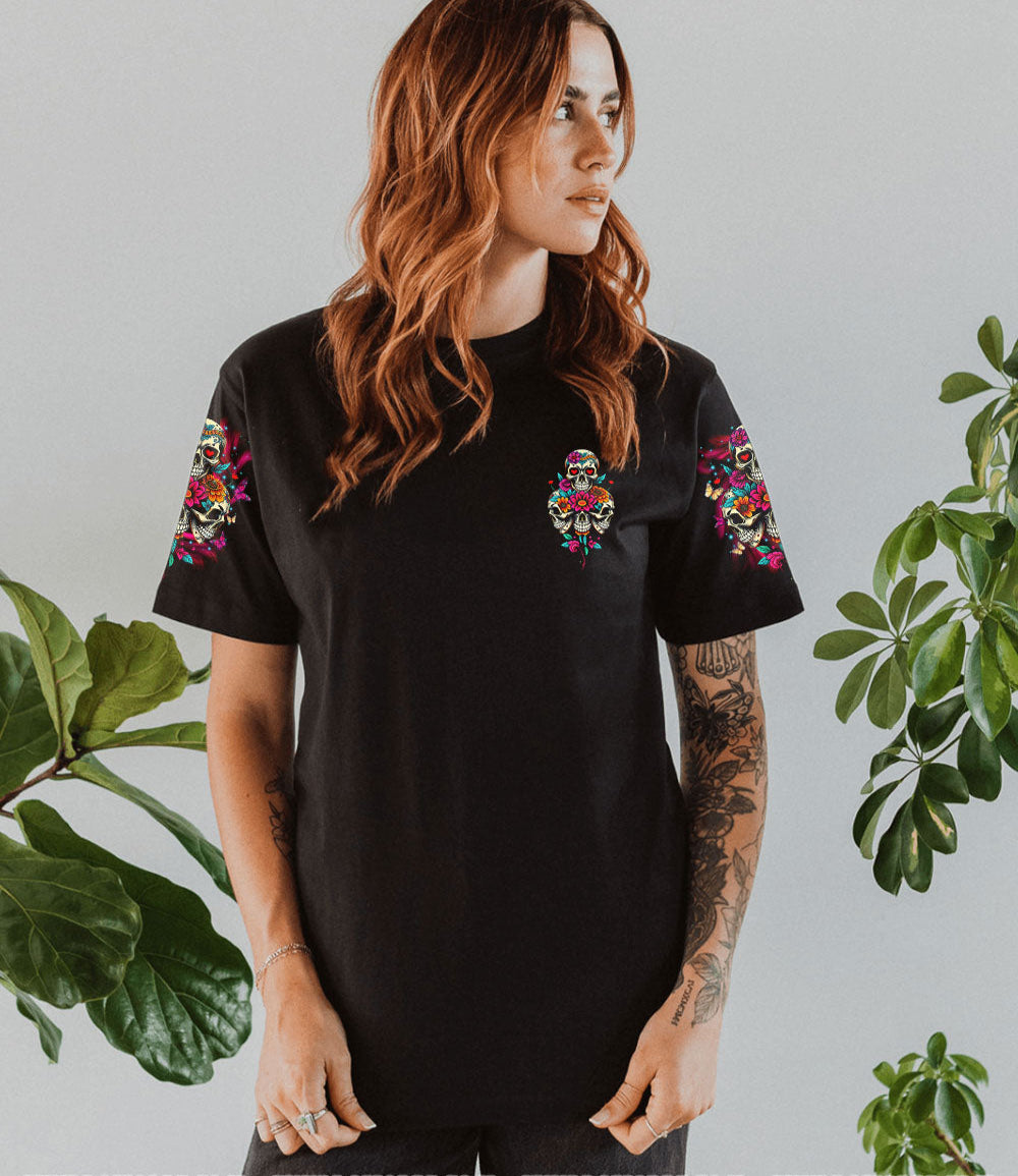 STUCK BETWEEN IDK IDC AND IDGAF SKULL ALL OVER PRINT - TLTR2103251