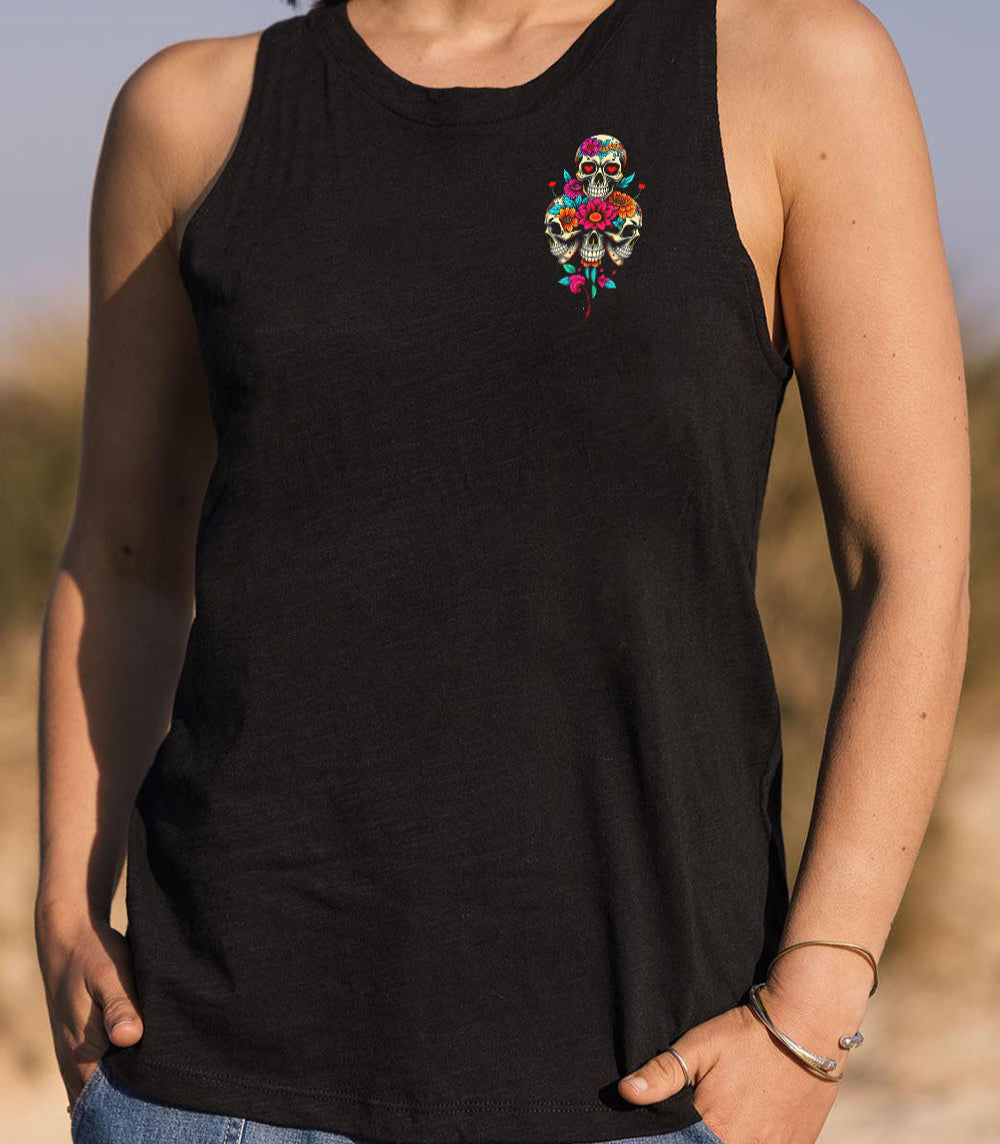 STUCK BETWEEN IDK IDC AND IDGAF SKULL ALL OVER PRINT - TLTR2103251