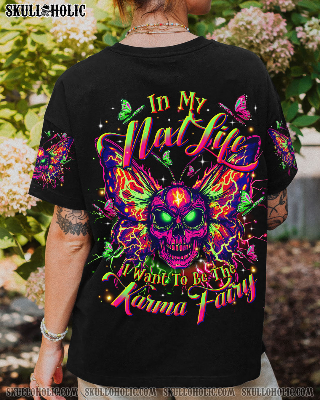 KARMA FAIRY SKULL BUTTERFLY ALL OVER PRINT - TLTR2204254