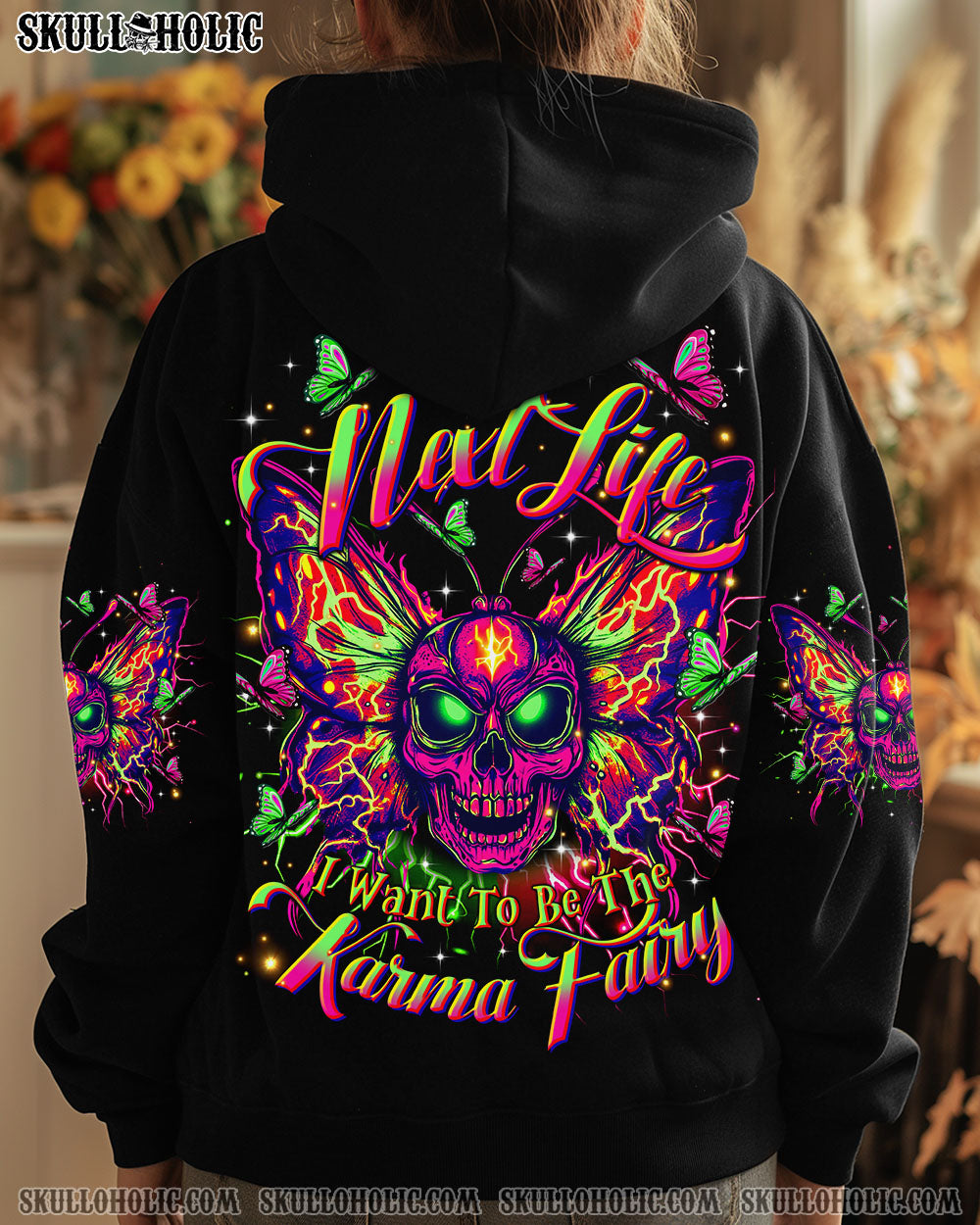 KARMA FAIRY SKULL BUTTERFLY ALL OVER PRINT - TLTR2204254