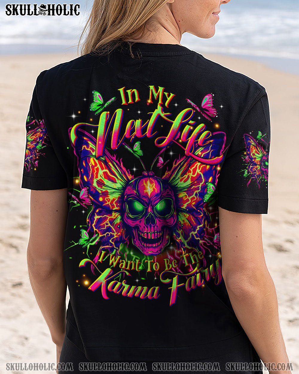 KARMA FAIRY SKULL BUTTERFLY ALL OVER PRINT - TLTR2204254