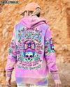 YES I AM A B YES I SPEAK MY MIND SKULL MESSY BUN ALL OVER PRINT - TLTR2403253
