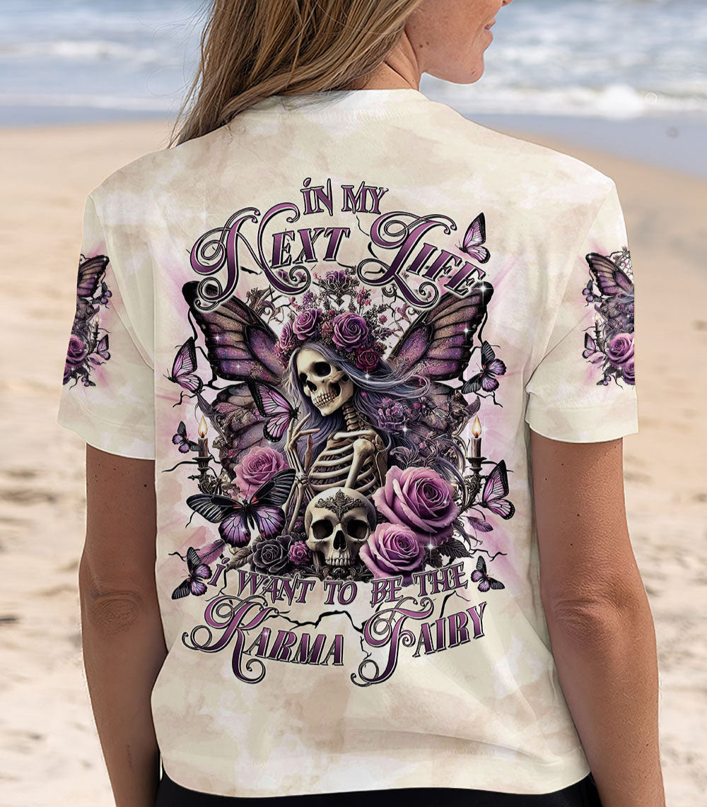 KARMA FAIRY SKULL SKELETON BUTTERFLY ALL OVER PRINT - TLTR2502252