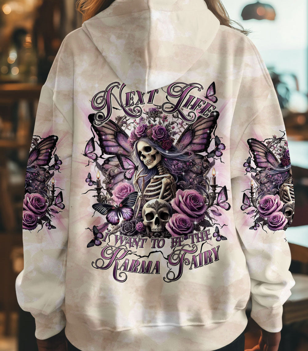 KARMA FAIRY SKULL SKELETON BUTTERFLY ALL OVER PRINT - TLTR2502252