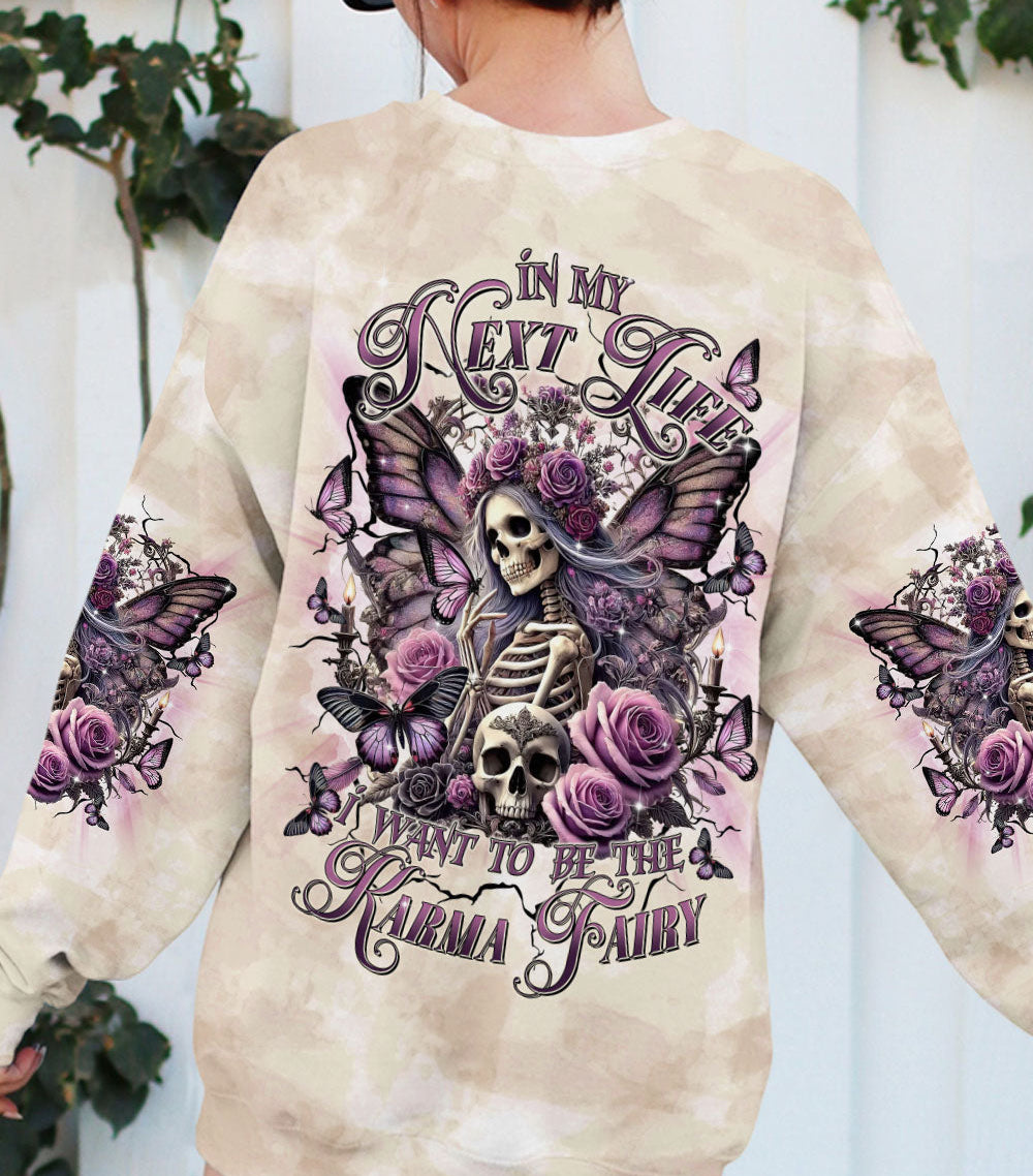 KARMA FAIRY SKULL SKELETON BUTTERFLY ALL OVER PRINT - TLTR2502252