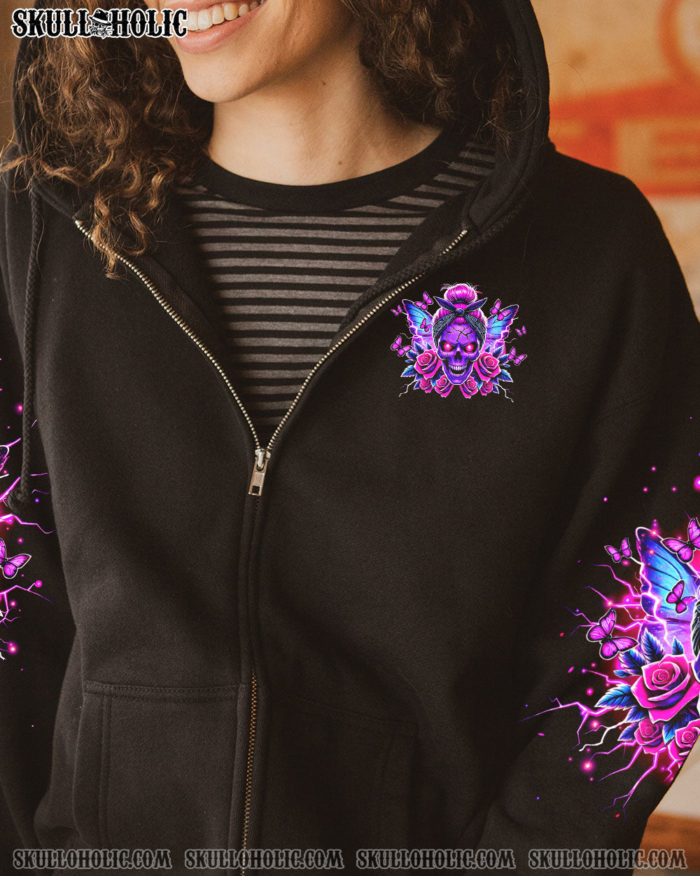 I HOLD A BEAST AN ANGEL MESSY BUN ALL OVER PRINT - TLTR2503251