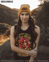 BEHIND EVERY BAD B MESSY BUN SKULL ALL OVER PRINT - TLTR2503254