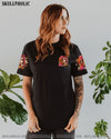 BEHIND EVERY BAD B MESSY BUN SKULL ALL OVER PRINT - TLTR2503254