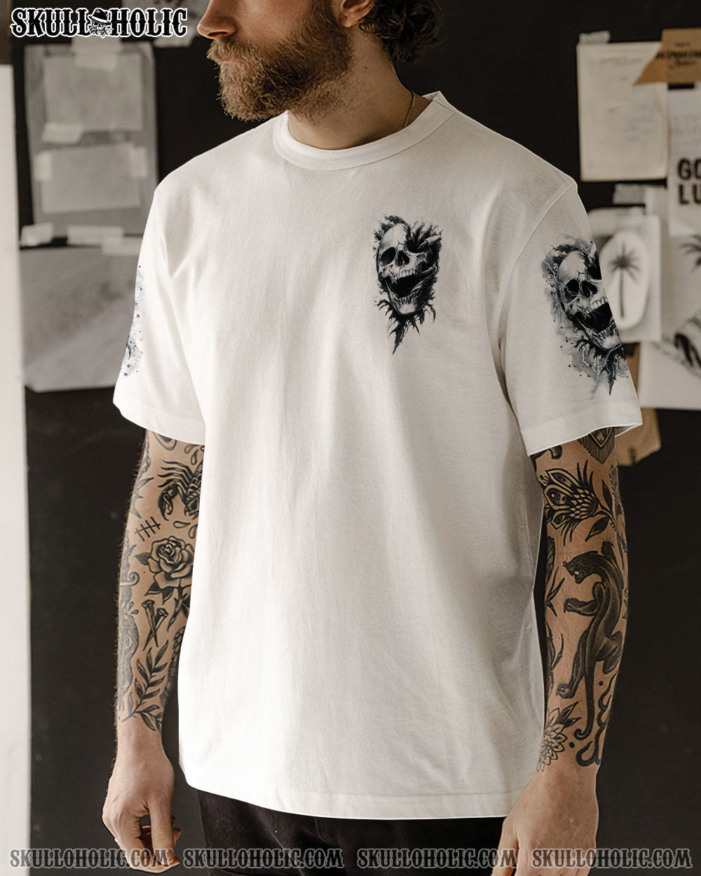 THE MONSTERS SLEEPING BEHIND MY SMILE SKULL ALL OVER PRINT  - TLTR2603253