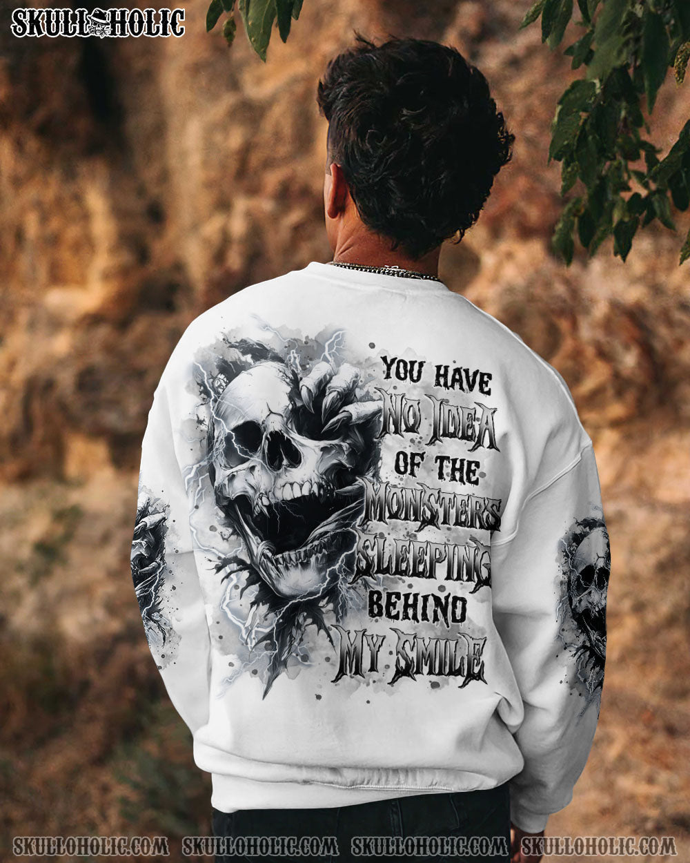 THE MONSTERS SLEEPING BEHIND MY SMILE SKULL ALL OVER PRINT  - TLTR2603253