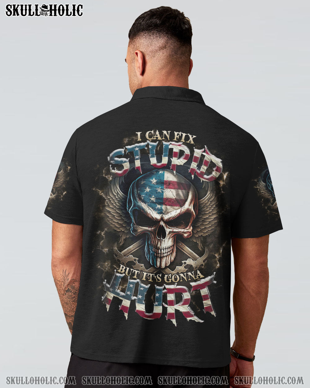 I CAN FIX STUPID BUT IT'S GONNA HURT SKULL ALL OVER PRINT - TLTR2609232