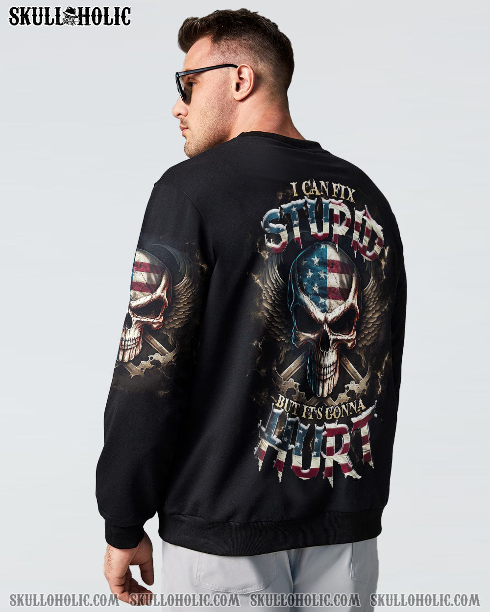 I CAN FIX STUPID BUT IT'S GONNA HURT SKULL ALL OVER PRINT - TLTR2609232