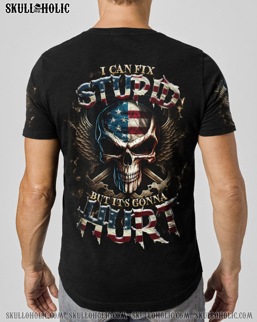 I CAN FIX STUPID BUT IT'S GONNA HURT SKULL ALL OVER PRINT - TLTR2609232