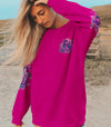 I DON'T CARE WHAT YOU THINK OF ME SKULL MESSY BUN ALL OVER PRINT - TLTR2702251