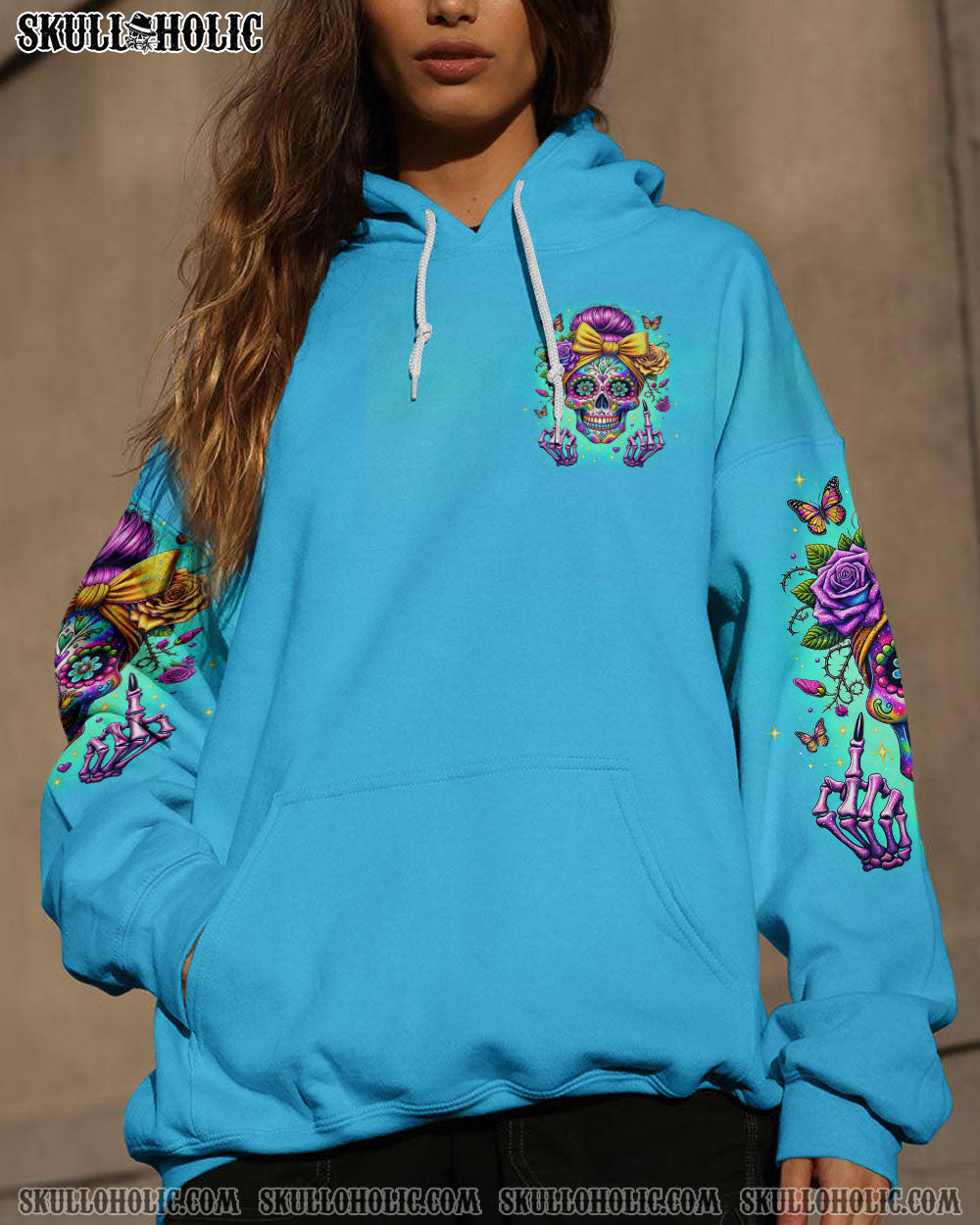 THE GOOD GIRL IN ME SUGAR SKULL ROSE ALL OVER PRINT - TLTR2911235