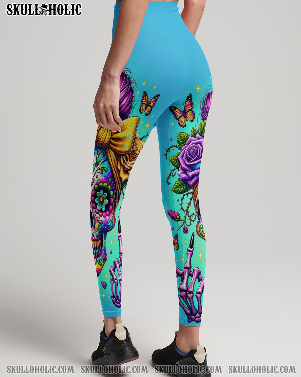 THE GOOD GIRL IN ME SUGAR SKULL ROSE ALL OVER PRINT - TLTR2911235