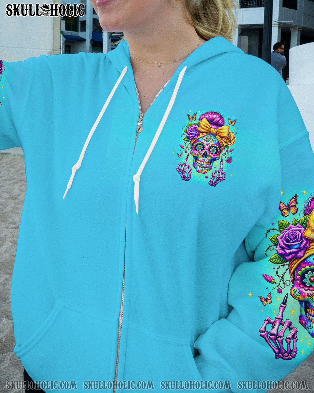 THE GOOD GIRL IN ME SUGAR SKULL ROSE ALL OVER PRINT - TLTR2911235