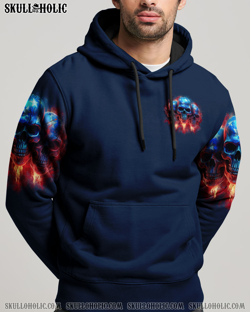 I HAVE 3 SIDES SKULLS FLAG ALL OVER PRINT - TLTR3006234