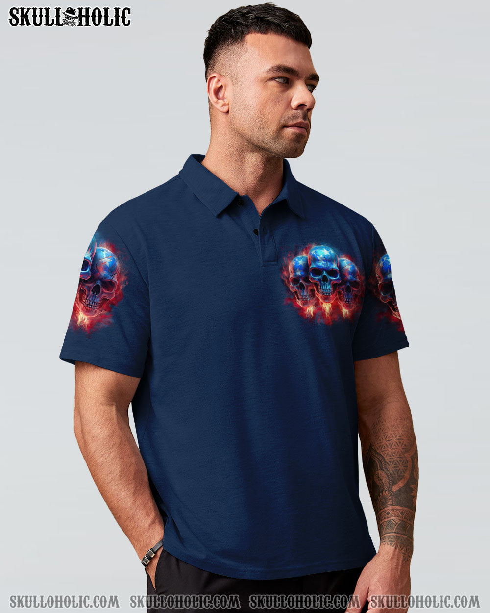 I HAVE 3 SIDES SKULLS FLAG ALL OVER PRINT - TLTR3006234