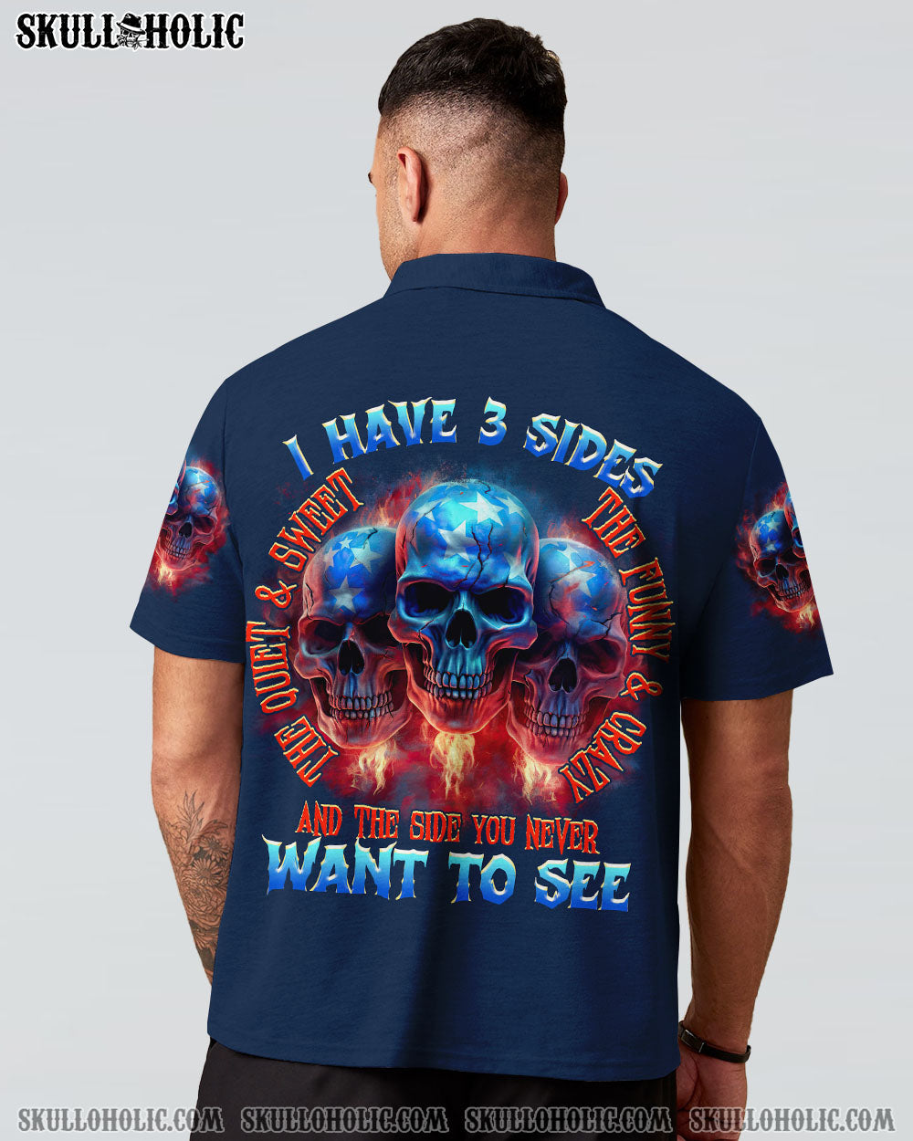 I HAVE 3 SIDES SKULLS FLAG ALL OVER PRINT - TLTR3006234