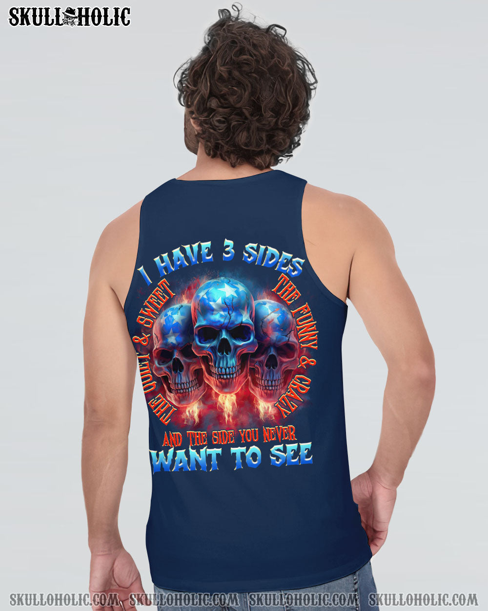 I HAVE 3 SIDES SKULLS FLAG ALL OVER PRINT - TLTR3006234