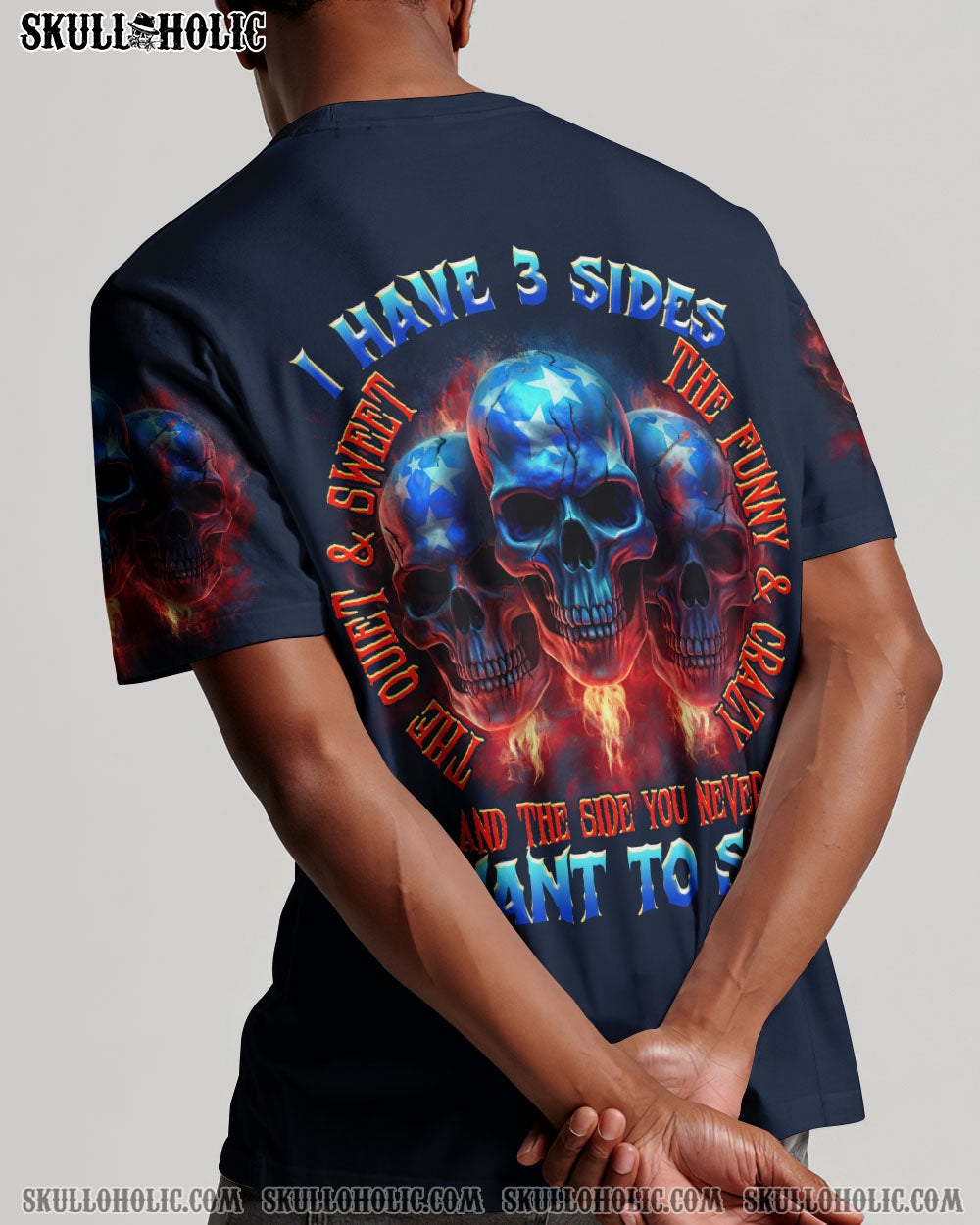 I HAVE 3 SIDES SKULLS FLAG ALL OVER PRINT - TLTR3006234