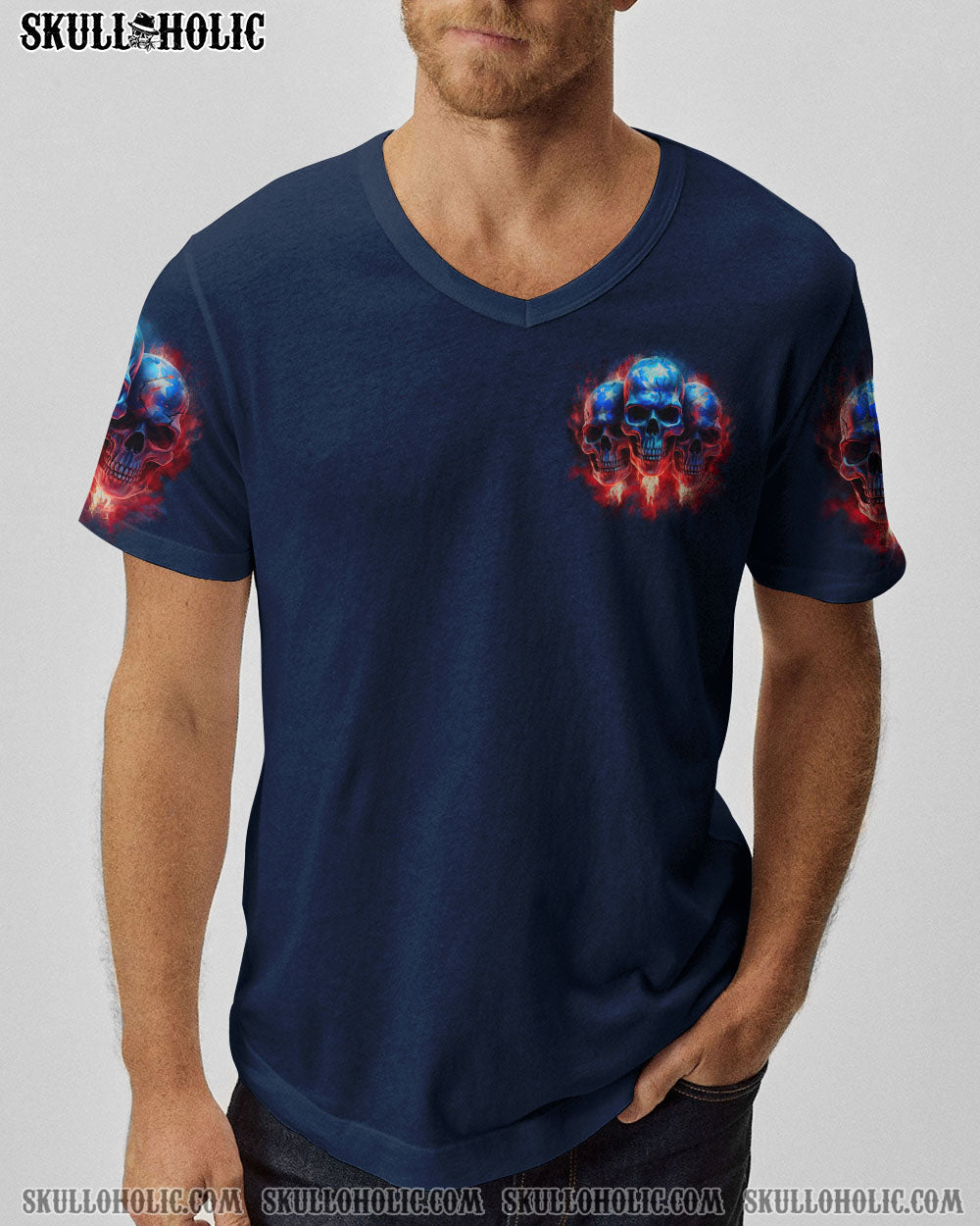 I HAVE 3 SIDES SKULLS FLAG ALL OVER PRINT - TLTR3006234