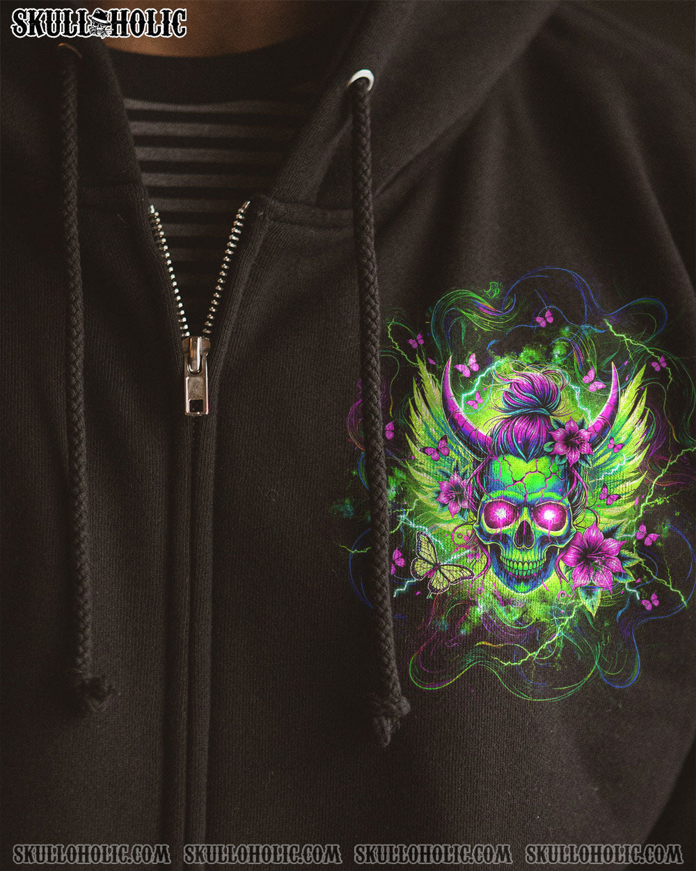IT'S GOING TO BE ONE OF THOSE DAYS MESSY BUN SKULL ALL OVER PRINT  - TLTW0104253