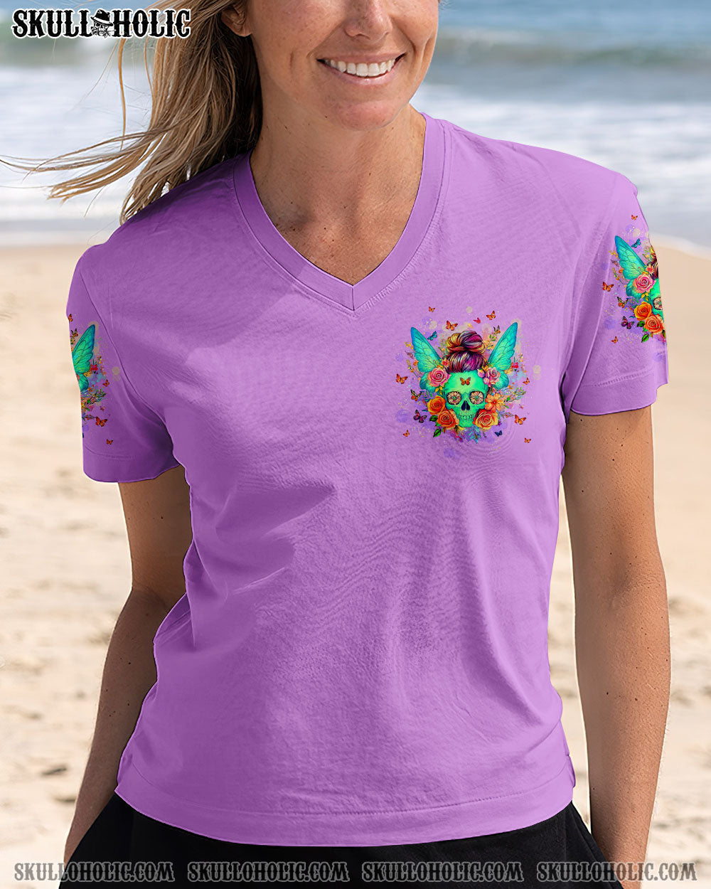 KARMA FAIRY SKULL MESSY BUN ALL OVER PRINT - TLTW0204251