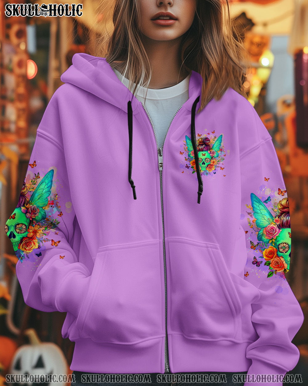 KARMA FAIRY SKULL MESSY BUN ALL OVER PRINT - TLTW0204251