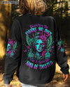 DON'T TRY TO FIGURE ME OUT SKULL HALF FACE ALL OVER PRINT - TLTW0204252