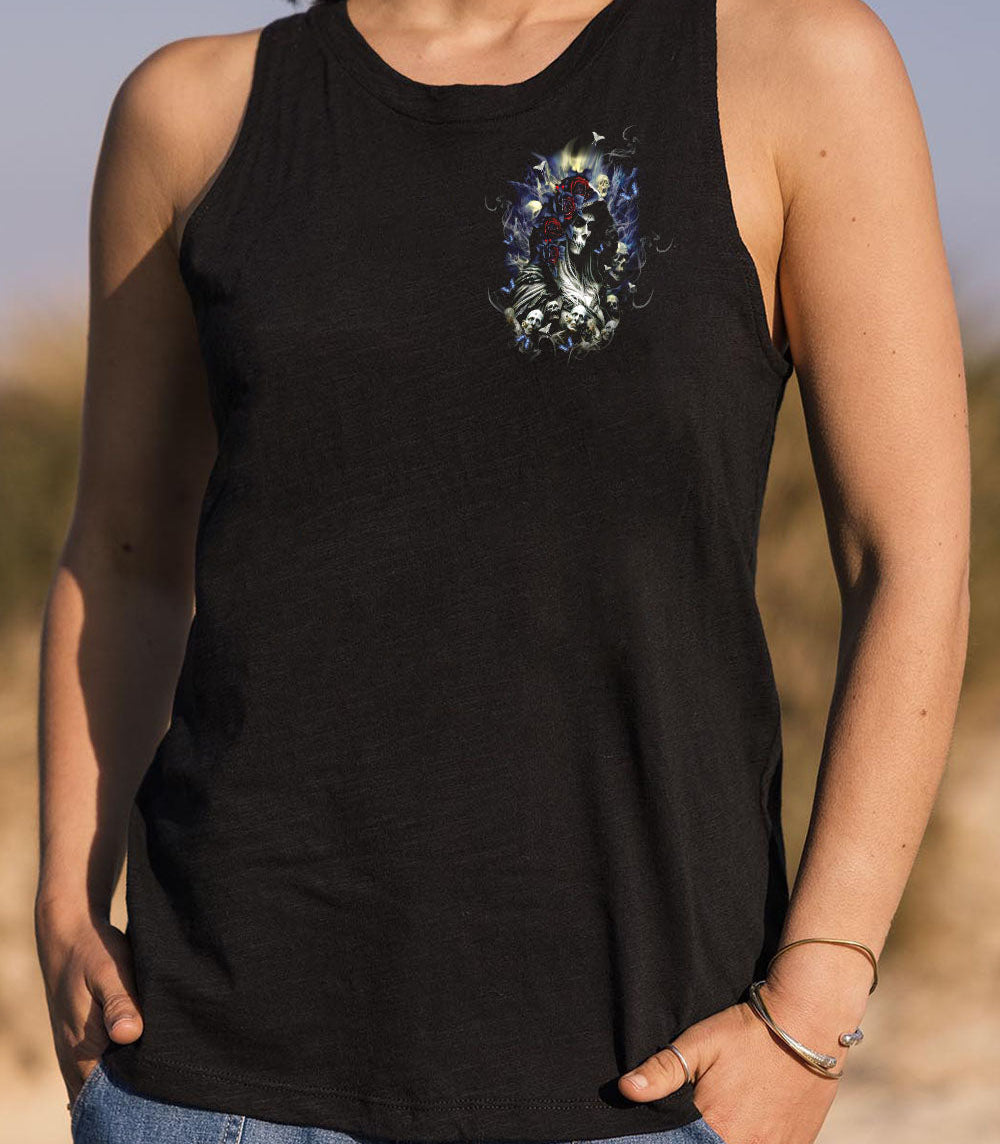 HOW HEARTLESS I CAN BE SKULL LADY ALL OVER PRINT - TLTW0303251