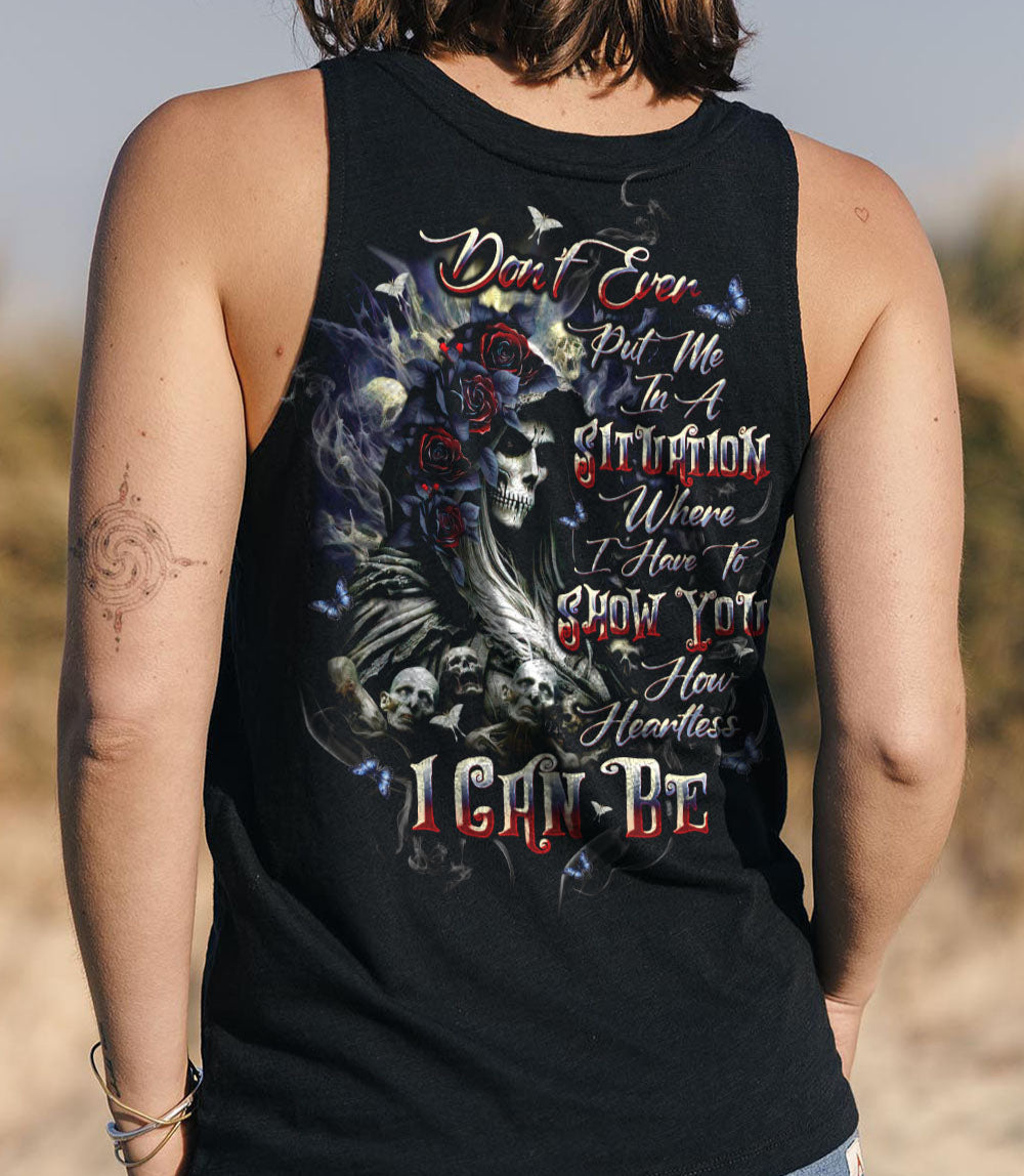 HOW HEARTLESS I CAN BE SKULL LADY ALL OVER PRINT - TLTW0303251