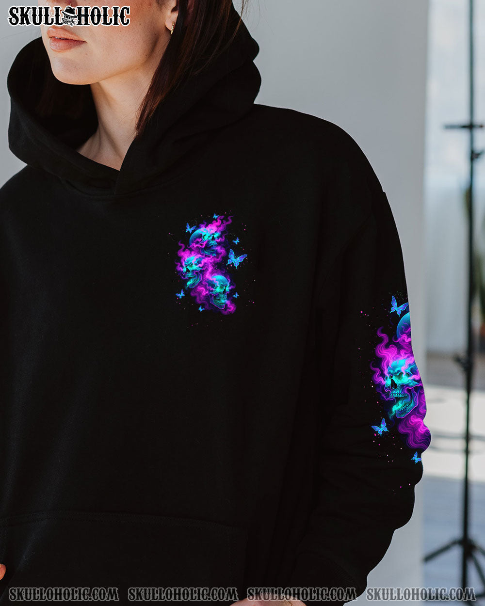 STUCK BETWEEN IDK IDC AND IDGAF SKULL ALL OVER PRINT - TLTW0304252