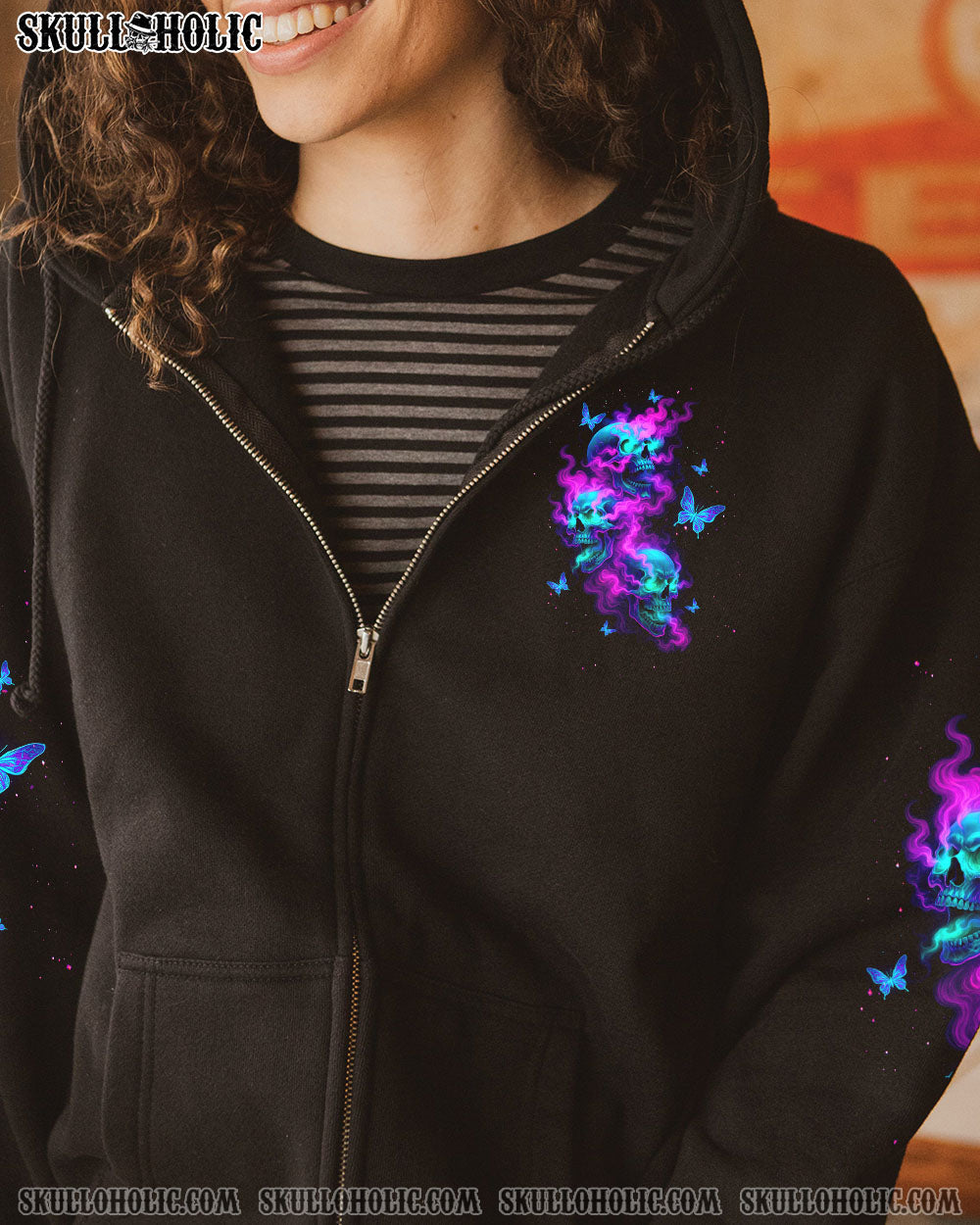 STUCK BETWEEN IDK IDC AND IDGAF SKULL ALL OVER PRINT - TLTW0304252