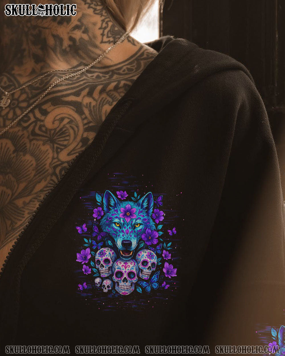 ASSUMING I WAS LIKE MOST GIRLS WOLF SKULL ALL OVER PRINT - TLTW0304253