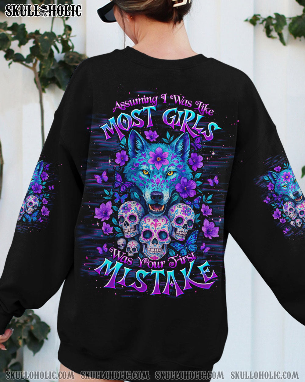 ASSUMING I WAS LIKE MOST GIRLS WOLF SKULL ALL OVER PRINT - TLTW0304253