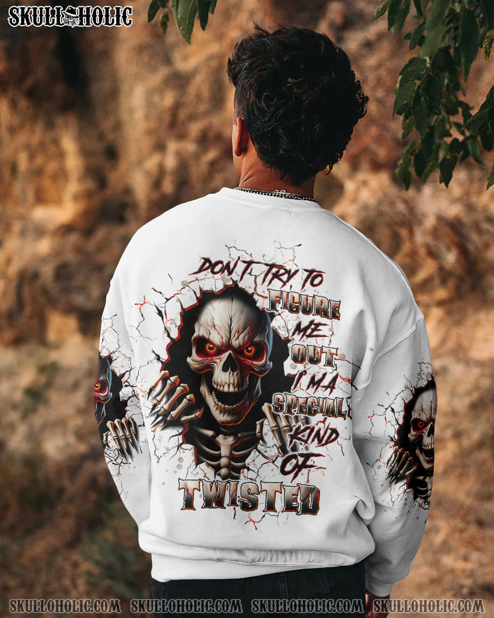 DON'T TRY TO FIGURE ME OUT SKULL ALL OVER PRINT - TLTW0508245